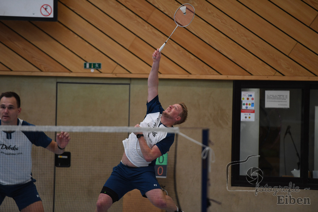 Badminton TV Metjendorf | Herren Doppel, Frank Juchim und Tim Struckenschneider; Badminton TV Metjendorf am 26.10.2025 in Metjendorf (Sporthalle Auf dem Kamp); Photo: Philip Eiben 2025 - Realisiert mit Pictrs.com