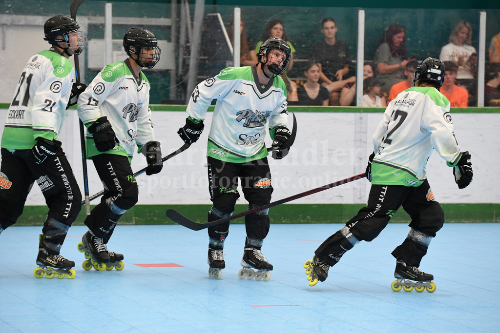 Deggendorf Pflanz : Langenfeld Devils | Torjubel Deggendorf Pflanz - Realisiert mit Pictrs.com