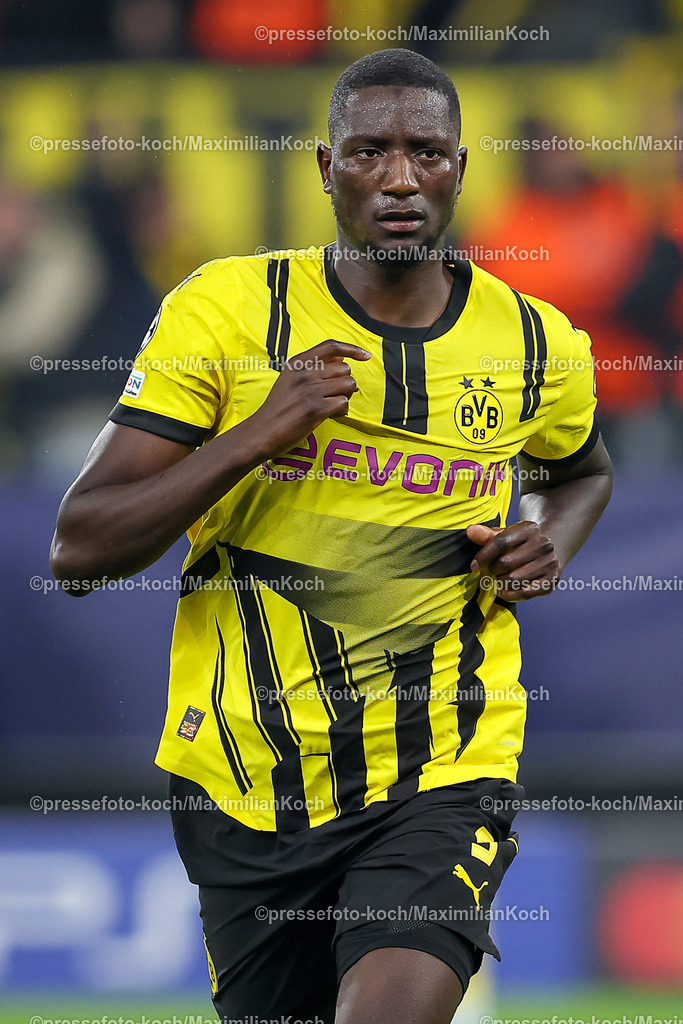 BVB01102402214 | 01.10.2024, Fußball, UEFA Champions League, Borussia Dortmund - Celtic Glasgow, 2. Spieltag, Signal Iduna Park, Saison 2024 2025: Torjubel 6:1 Serhou Guirassy (BVB #9) 