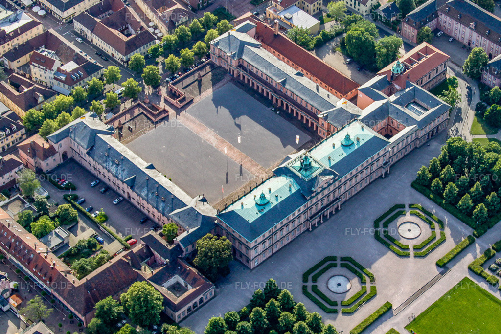 Luftbild: Schlosspark Rastatt in Rastatt im Bundesland Baden-Württemberg in Deutschland. Foto: IMG_18793.jpg vom 03.06.2009 durch Werner Riehm/FLY-FOTO.de