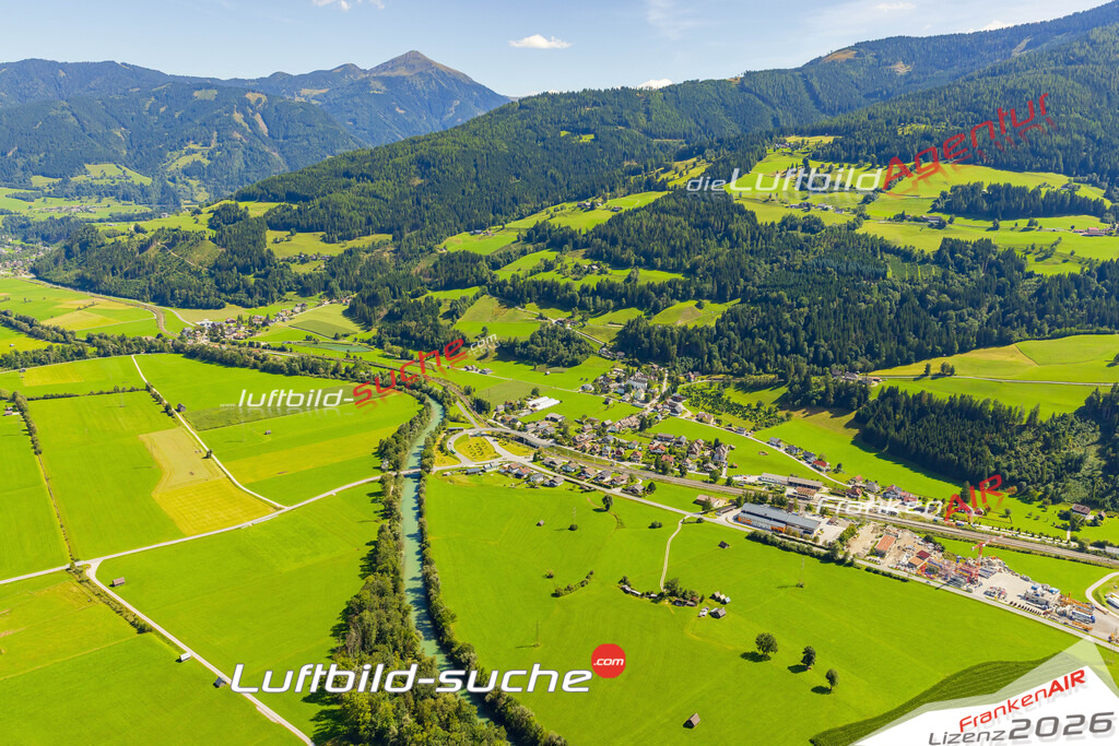 Schöne Luftaufnahme als Geschenk in Moosheim Michaelerberg-Pruggern - Die Luftbildaufnahme wurde 2025 vom UL-Flugzeug heraus erstellt ( keine Drohne ) - Hochauflösende Luftaufnahme -Nicht vergleichbar mit Google Maps oder Satelittenbilder- Die Geschenkidee !Mit Lizenz und Bildrechte bestellbar