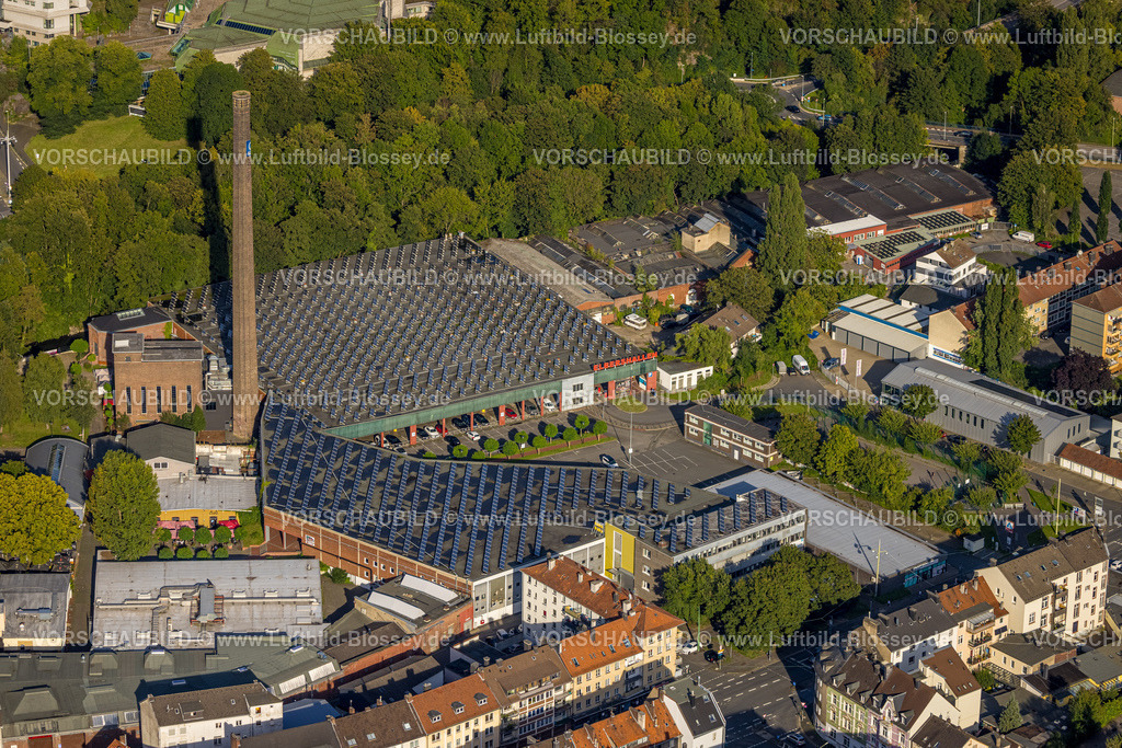 Hagen230903239 | Luftbild, Elbershallen mit Solardach, Mittelstadt, Hagen, Ruhrgebiet, Nordrhein-Westfalen, Deutschland