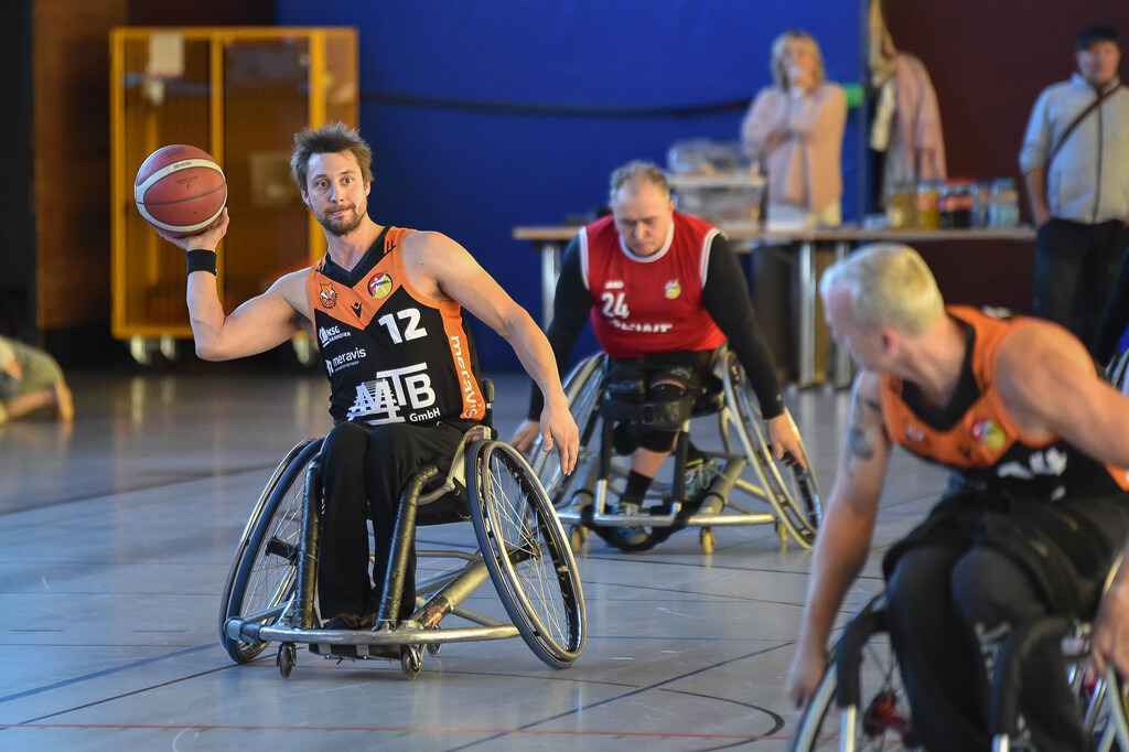 2024-10-26-0681 | RSKV Tuebingen vs. Hannover United 2, Rollstuhlbasketball, 2. Bundesliga Sued, 3. Spieltag, Saison 2024/2025, 26.10.2024, Foto: Ralph Kunze - Realisiert mit Pictrs.com