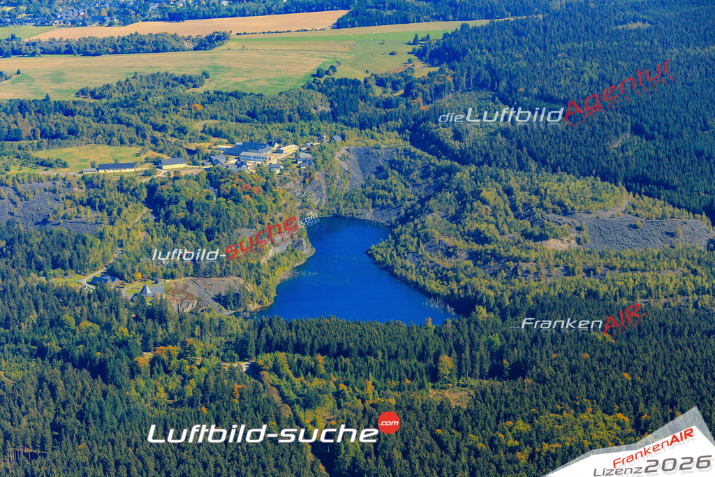 Die Luftaufnahme der Stadt Ludwigsstadt wurde vom UL-Flugzeug heraus erstellt ( keine Drohne )- hohe Auflösung für beste Qualität