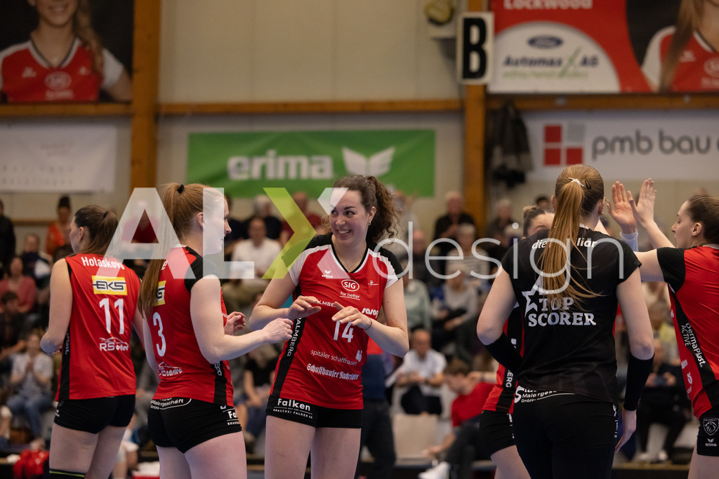 Volleyball I Frauen I Saison 2025-2026 I Volleyball NLA | Women I 1/2 Finals I  VC Kanti Schaffhausen - Sm'Aesch Pfeffingen I 22.03.2026 | 14 Josipa Marković (HR) (VC Kanti Schaffhausen) – Aussen - Realisiert mit Pictrs.com