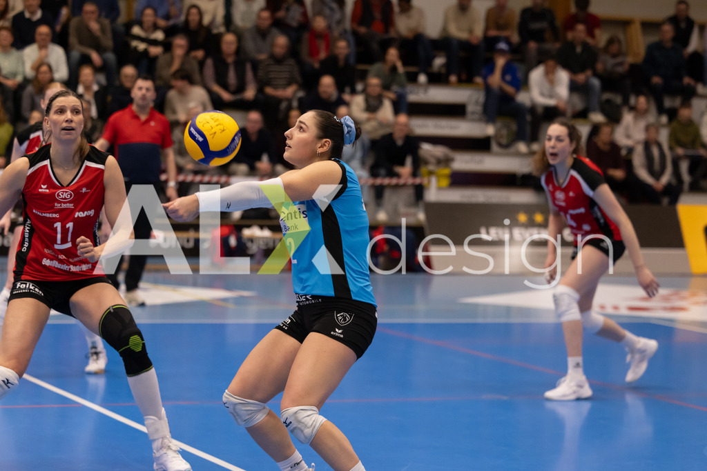 Volleyball I Frauen I Saison 2025-2026 I Volleyball NLA | Women I 1/4 Finals I VC Kanti Schaffhausen - BIWI Volleyball Franches-Montagnes I 21.02.2026 | 12 Isabella Loffreda (CH) (VC Kanti Schaffhausen) – Libera - Realisiert mit Pictrs.com