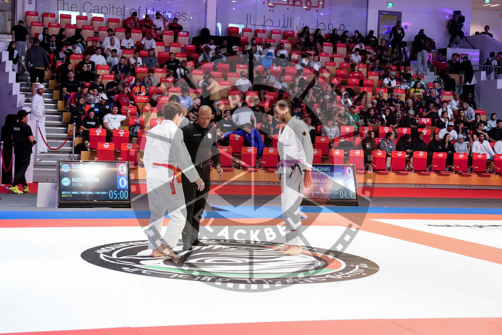 20231108PBB1561 | Fighters compete during the AJP World Professional Championship in the Mubadala Arena in Abu Dhabi, Arab United Emirates, on November 8, 2023.