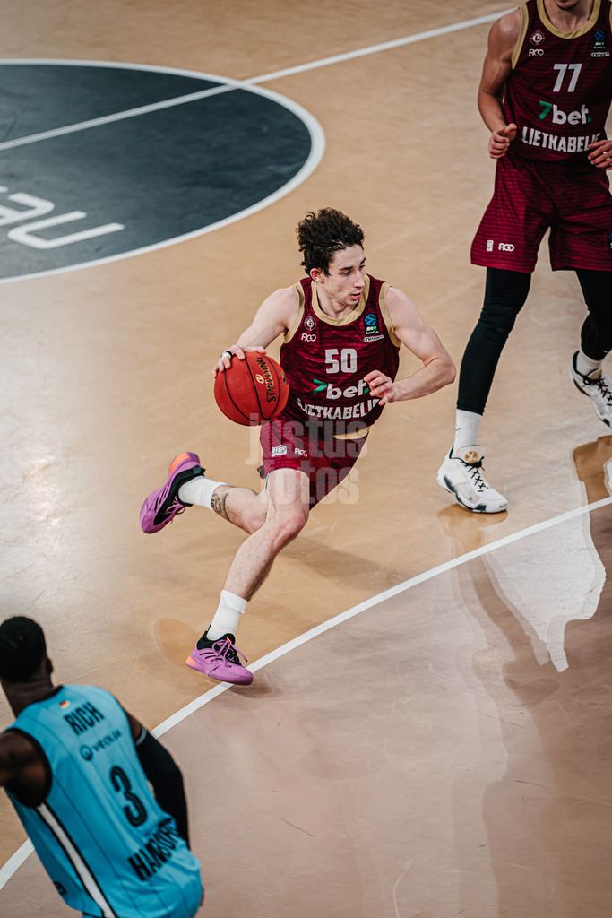 Basketball | Männer | Saison 2024/2025 | BKT EuroCup | Veolia Towers Hamburg vs. 7Bet-Lietkabelis Panevezys | 21.01.2025 | Oleksandr Kovliar (#50, BC 7Bet-Lietkabelis Panevezys)
