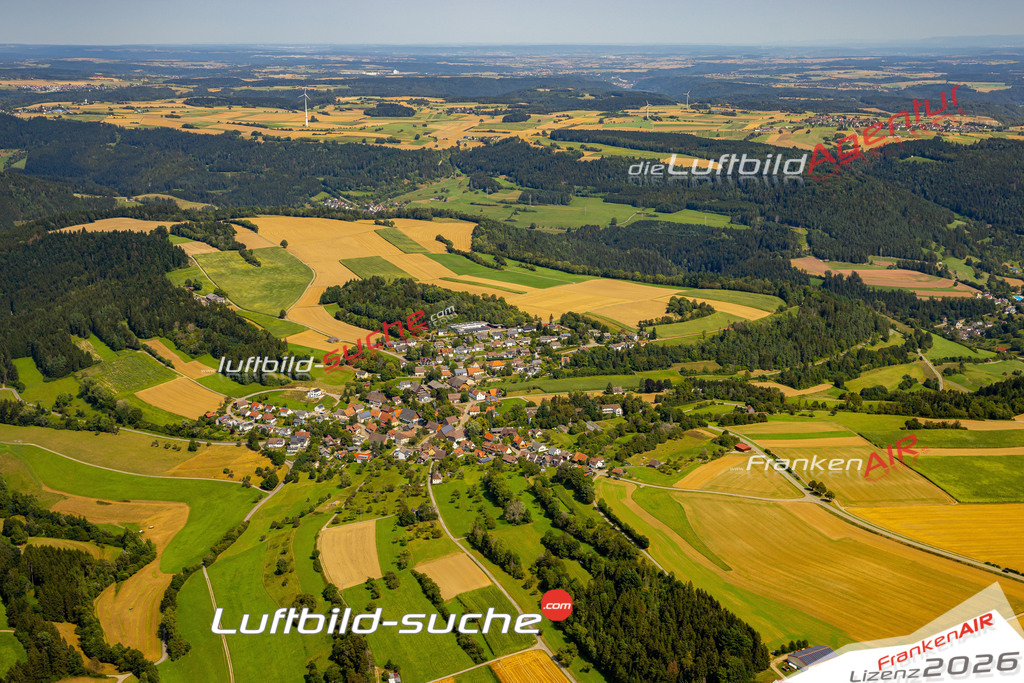 Das Luftbild zeigt : Fürnsal Dornhan - Die Luftaufnahme wurde 2024 vom UL-Flugzeug aus erstellt ( keine Drohne ) - Hochauflösende Luftaufnahme - Für grossformatige Ausdrucke geeignet. Die Geschenkidee !Mit Lizenz und Bildrechte bestellbar