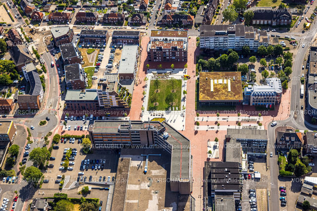 Kamp-Lintfort230706972 | Luftbild, Karl-Flügel-Platz Neugestaltung, Stadtverwaltung, Kamperbruch, Kamp-Lintfort, Ruhrgebiet, Nordrhein-Westfalen, Deutschland