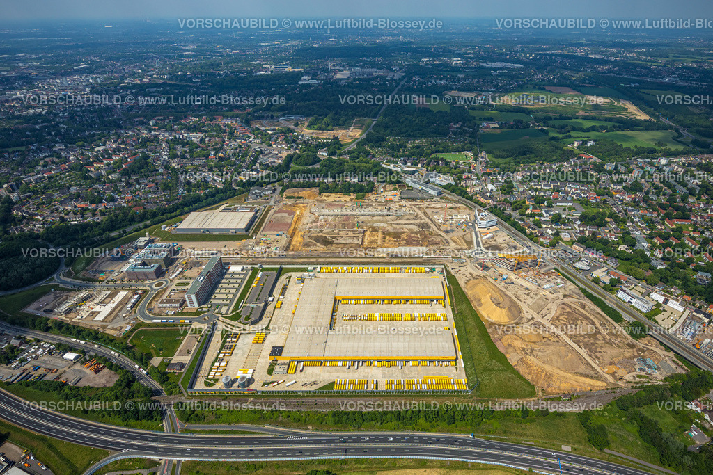 Bochum220503704 | Luftbild, Baustelle Mark 51/7, DHL Logistikzentrum, Laer, Bochum, Ruhrgebiet, Nordrhein-Westfalen, Deutschland