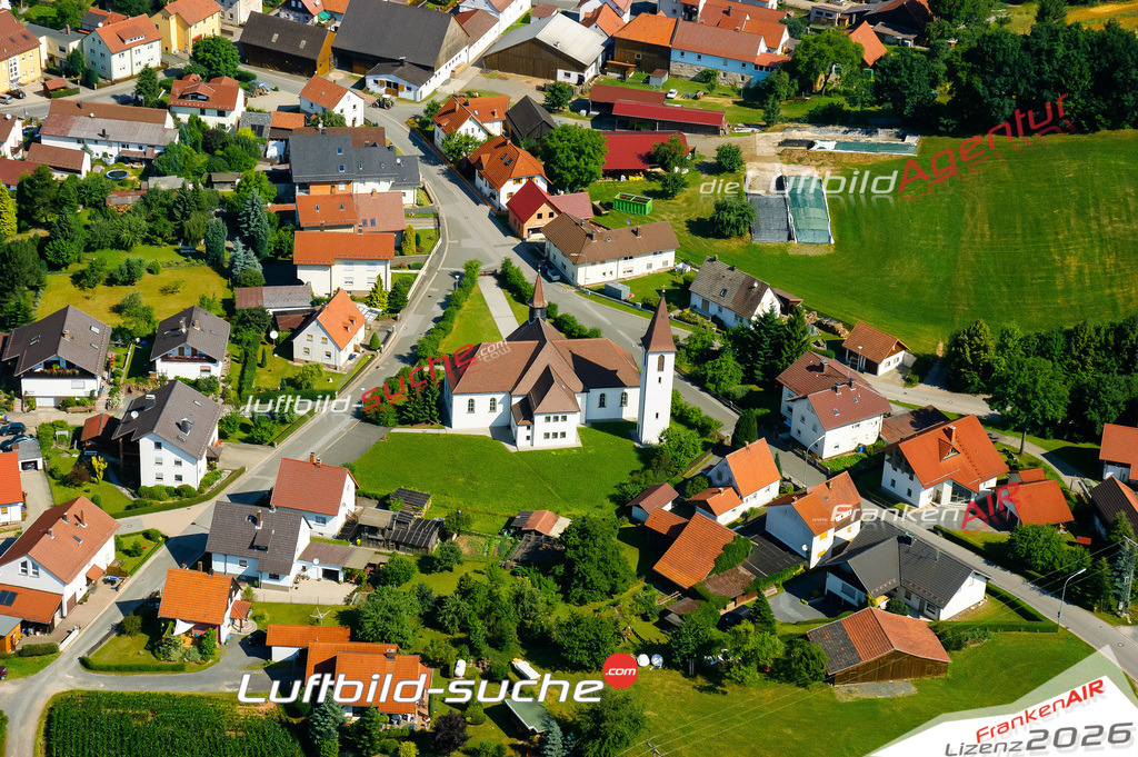Die Luftaufnahme Reitsch - Stockheim wurde vom UL-Flugzeug (keine Drohne) aus fotografiert.Hohe Druck- Auflösung-die Geschenkidee!