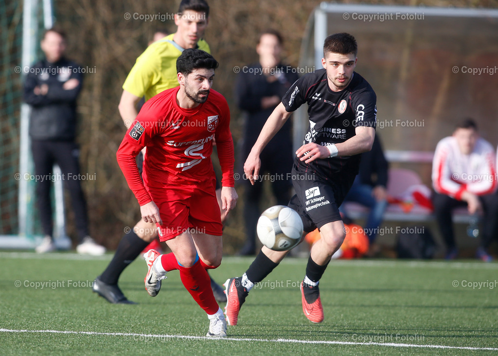 A_LUI_24022024_00026 | SPORT,FUSSBALL,TESTSPIEL ASKOE OEDTVORWAERTS STEYR 24.02.2024 IM BILD:BUENYAMIN KARATAS UND (V.STEYR)  FOTO:FOTOLUI