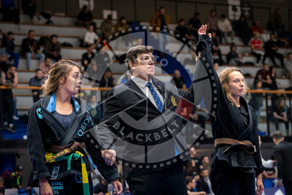 20240126PBB0549 | Fighters compete during the Brazilian Jiu-Jitsu European Championship of the IBJJF in Paris, France, on January 26, 2024.