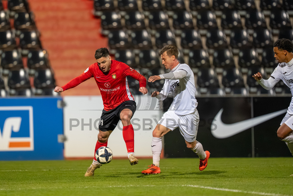 SG Sonnenhof Grossaspach vs. TSV Steinbach Haiger, Fussball, Regionalliga Suedwest, 25. Spieltag, 20.03.2026 | Michael Kleinschrodt (SG Sonnenhof Großaspach, #11),SG Sonnenhof Grossaspach vs. TSV Steinbach Haiger, Fussball, Regionalliga Suedwest, 25. Spieltag, 20.03.2026Foto: photosbyphips/Philip Ziegler