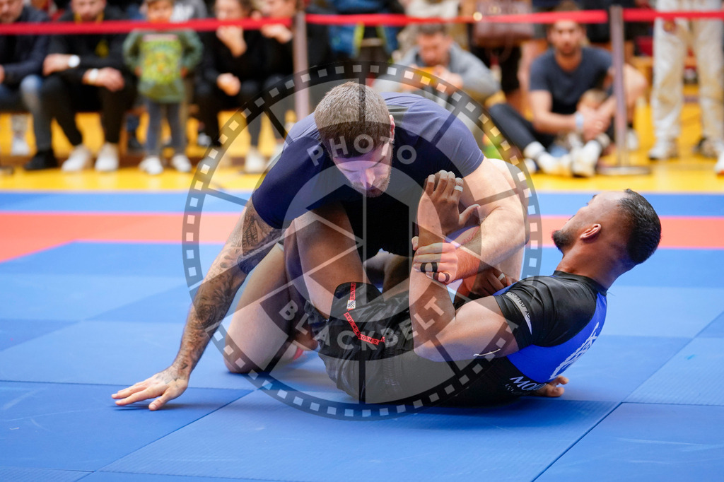 20240203PBB08109 | Fighters compete during the Brazilian Jiu-Jitsu Championship of the AJP Tour in Maintal by Frankfurt am Main, Germany, on February 2, 2024.