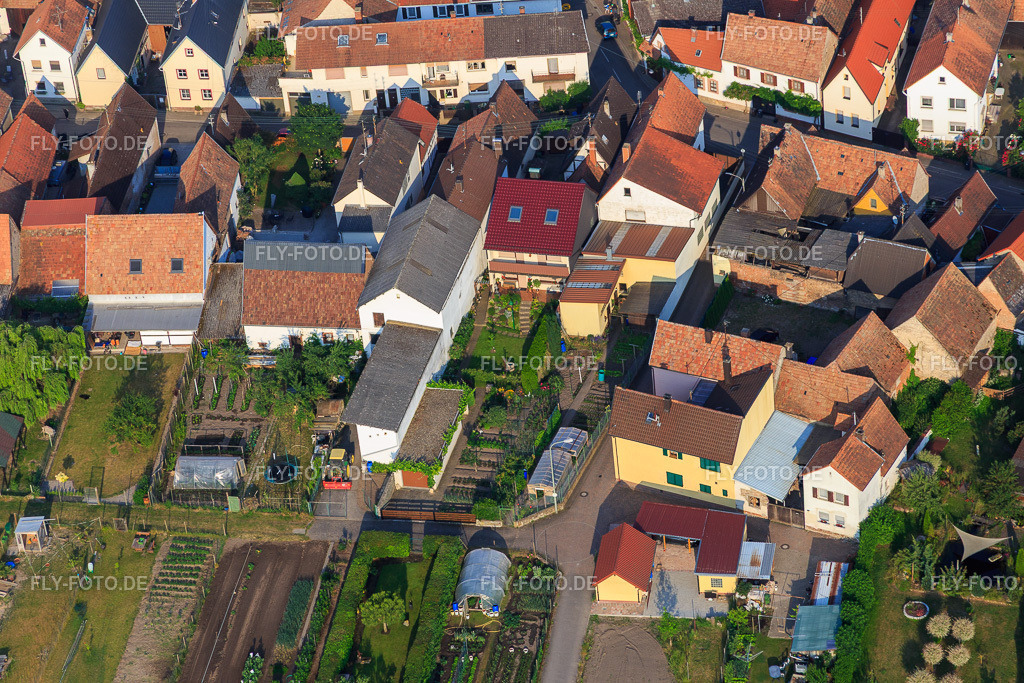 Häckgasse | Luftbild: Häckgasse in Zeiskam im Bundesland Rheinland-Pfalz in Deutschland. Foto: IMG_080643.jpg vom 12.06.2015 durch Werner Riehm/FLY-FOTO.de - Realisiert mit Pictrs.com