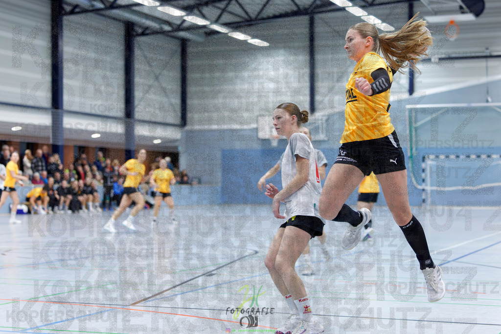 Frauen Oberliga Mitte (HHV); HSG Eibelshausen/Ewersbach - HSG Wettenberg II | Frauen Oberliga Mitte (HHV); HSG Eibelshausen/Ewersbach - HSG Wettenberg II am 13.12.2025 in Steinbrücken (Sporthalle am Hammerweiher)Photo © 2025 - Jörg Heinrich - Realisiert mit Pictrs.com