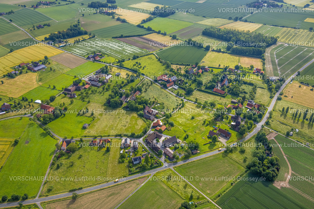 Hamm220602173 | Luftbild, Ortsansicht Norddinker, Uentrop, Hamm, Ruhrgebiet, Nordrhein-Westfalen, Deutschland