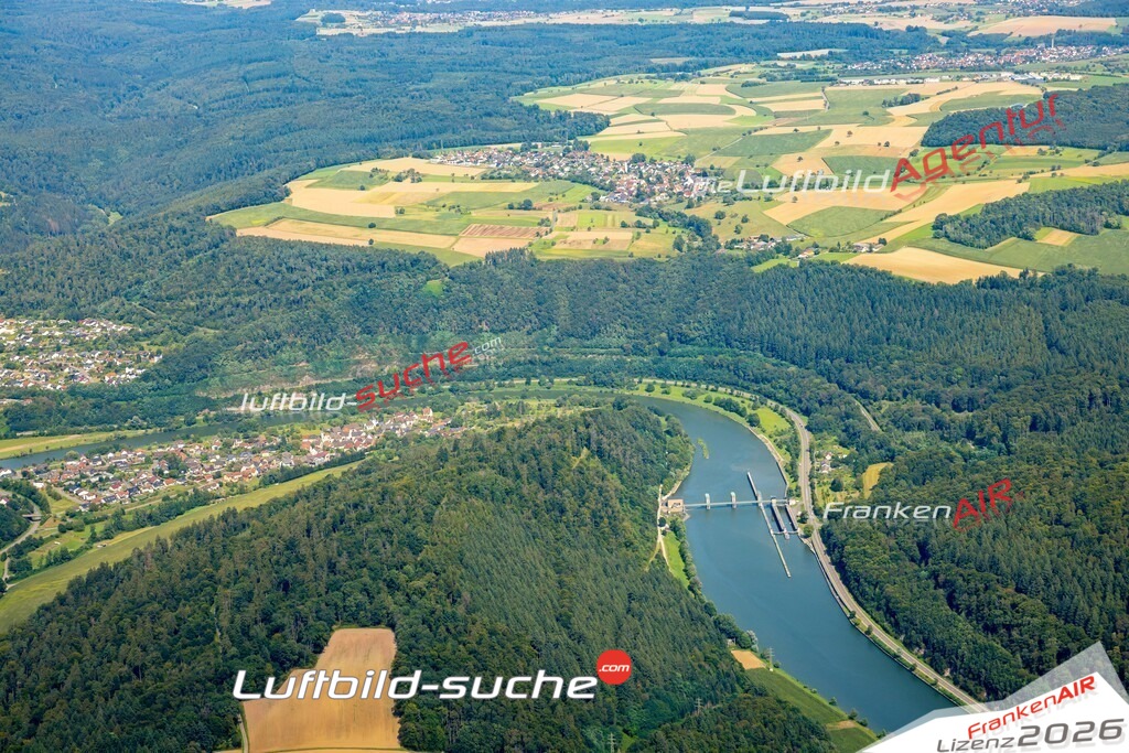 Das Luftbild zeigt : Guttenbach Neckargerach - Die Luftaufnahme wurde 2024 vom UL-Flugzeug aus erstellt ( keine Drohne ) - Hochauflösende Luftaufnahme - Für grossformatige Ausdrucke geeignet. Die Geschenkidee !Mit Lizenz und Bildrechte bestellbar