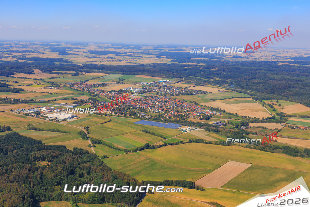 Luftbild von  Schnelldorf - Luftaufnahme wurde 2016 von https://frankenair.de mittels Flugzeug (keine Drohne) erstellt - die Geschenkidee