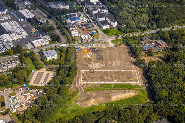 Hamm230900169 | Luftbild, Baustelle Erweiterungsfläche für Gewerbegebiet Loddenkamp, Bockum-Hövel, Hamm, Ruhrgebiet, Nordrhein-Westfalen, Deutschland