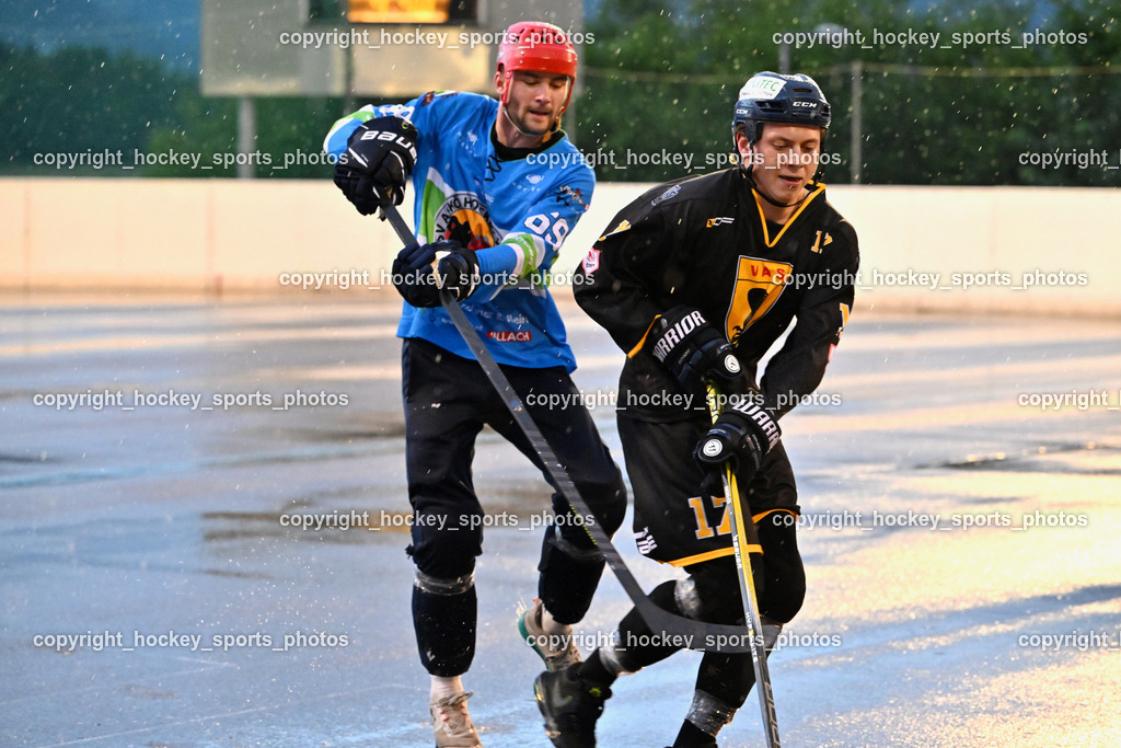 VAS Ballhockey Villach vs. ASKÖ Villach Ballhockey | #17 Hobitsch Samuel, #69 Feldbaumer Manuel, VAS Ballhockey Villach vs. ASKÖ Villach Ballhockey, VAS Ballhockey Villach vs. ASKÖ Villach Ballhockey am 28.05.2025 in Villach (Alpen Arena ), Austria, (Photo by Bernd Stefan)