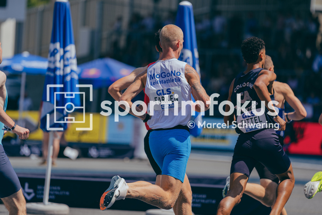 Deutsche Meisterschaften der Frauen und Männer 2026 | Robert Farken, SG Motor Gohlis-Nord Leipzig, 1500-Meter-Lauf, Halbfinale, Deutsche Meisterschaften der Frauen und Männer 2026, Lohrheidestadion Bochum-Wattenscheid, 25.07.2026. Foto: Marcel Schwering / sportimfokus - Realisiert mit Pictrs.com