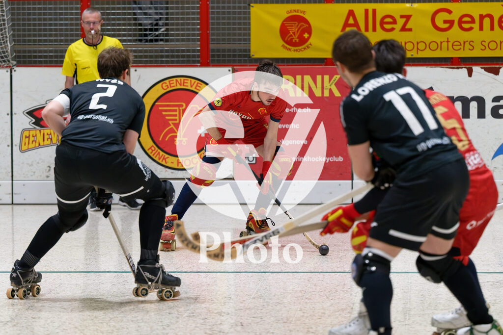 LNA  - Geneve RHC v RHC Diessbach  |  during the LNA  match between Geneve RHC and RHC Diessbach  at Centre sportif de la queue d'arve in Geneve, Switzerland