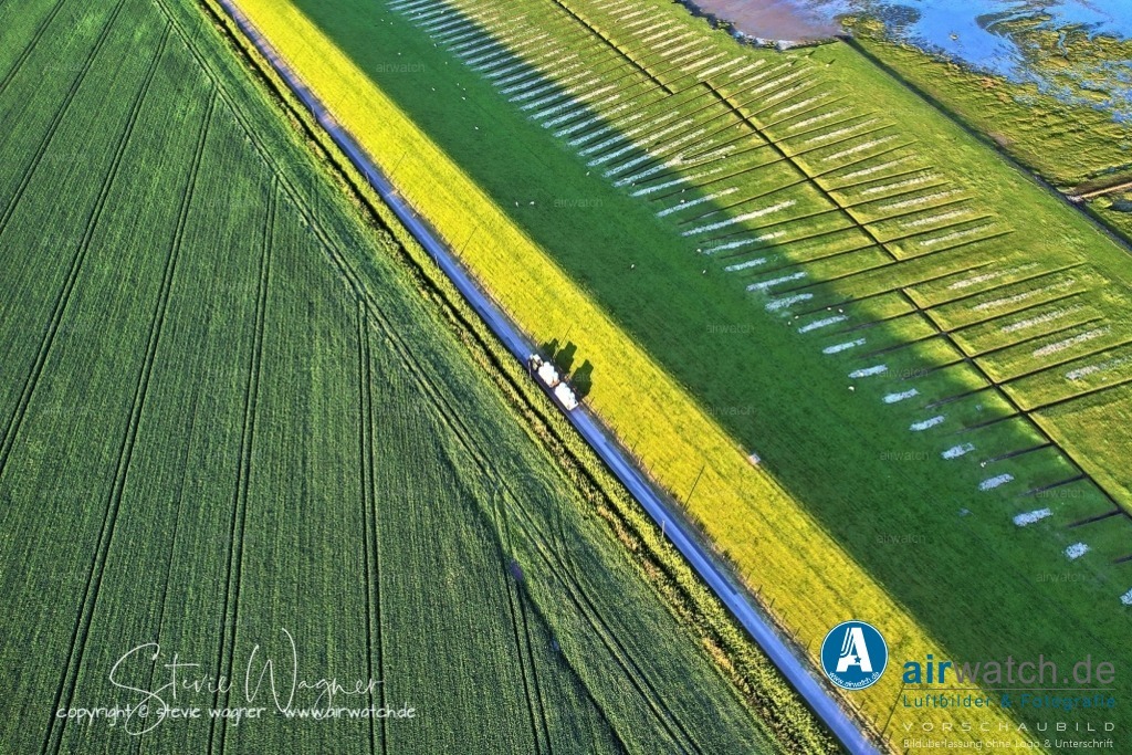 Luftbild Nordstrand, Suederhafen, An de Wehl, Evensbüller Chaussee, Husumer Bucht | Luftbild Nordstrand, Suederhafen, An de Wehl, Evensbüller Chaussee, Husumer Bucht