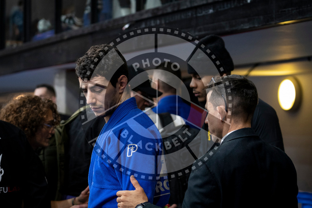 20240126PBB1001 | Fighters compete during the Brazilian Jiu-Jitsu European Championship of the IBJJF in Paris, France, on January 26, 2024.