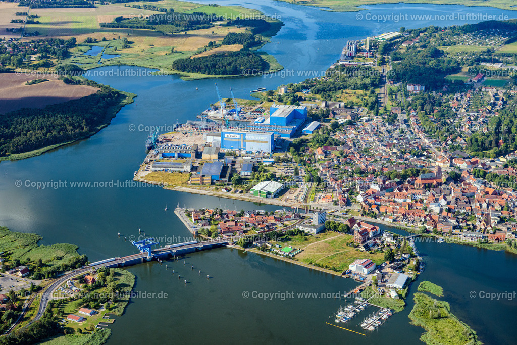 Wolgast_ELS_7448100822 | WOLGAST 10.08.2022 Stadtansicht vom Innenstadtbereich in Wolgast im Bundesland Mecklenburg-Vorpommern. // City view of the city area of in Wolgast in the state Mecklenburg - Western Pomerania. Foto: Martin Elsen