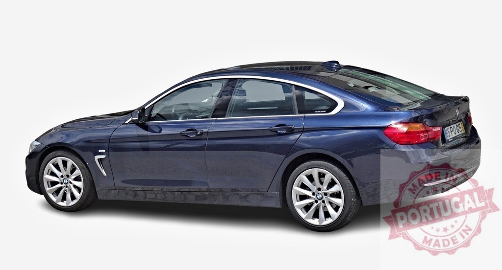 BMW 4 Series Gran Coupe posing on white background | Modern prestigious car BMW 4 Series Gran Coupe is posing on white background - Realisiert mit Pictrs.com