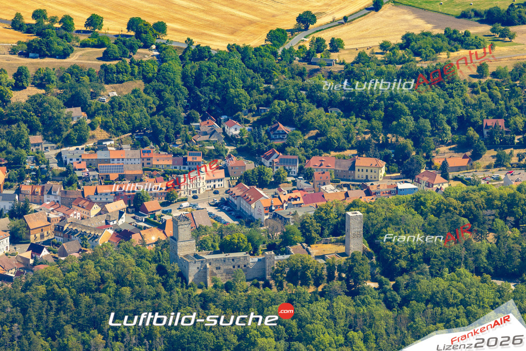 Die Luftaufnahme Schönes Bild von - Eckartsberga wurde 2022 vom Flugzeug aus (keine Drohne) erstellt. Hohe Auflösung -für große Poster und Wandbilder geeignet - Garantiert!
