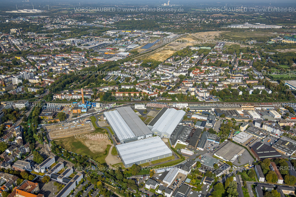 Dortmund231000872 | Luftbild, Gewerbegebiet Weißenburger Straße mit Kraftwerk Dortmund, Gewerbegebiet Baustelle Westfalenhütte, Kaiserbrunnen, Dortmund, Ruhrgebiet, Nordrhein-Westfalen, Deutschland
