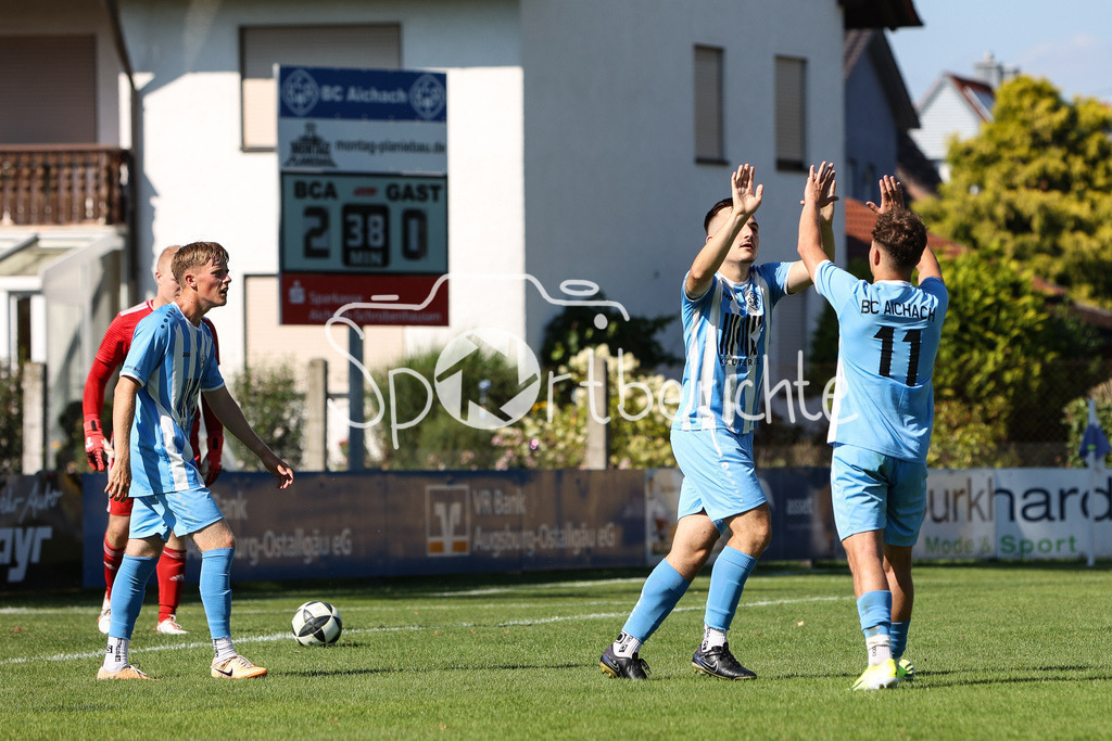 BC Aichach - SC Ried/ND | Jubel nach 3-0 durch BCA #9