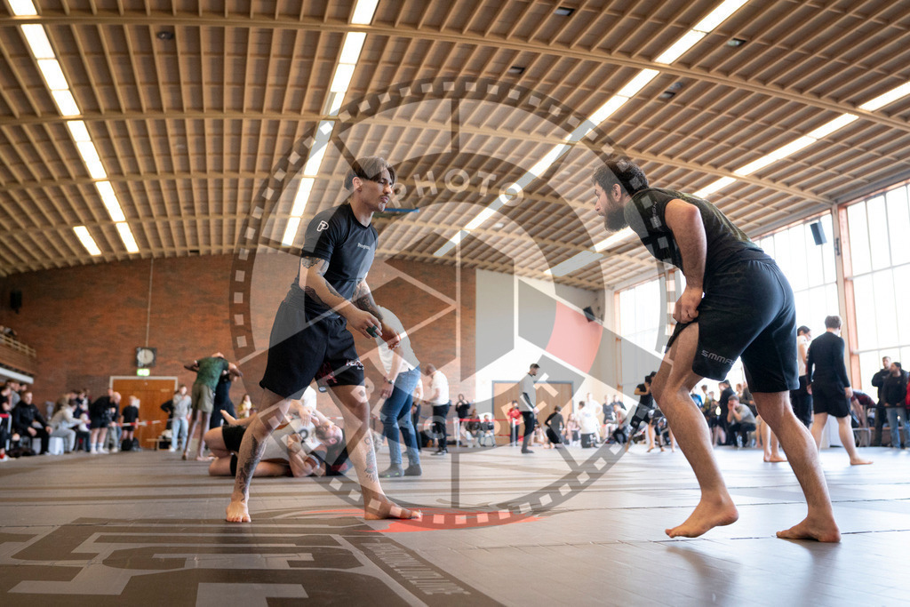 20240309PBB4415 | Fighters compete during the International Luta Livre (ILLCS) Spring Championship in Hannover, Germany, on March 9, 2024.