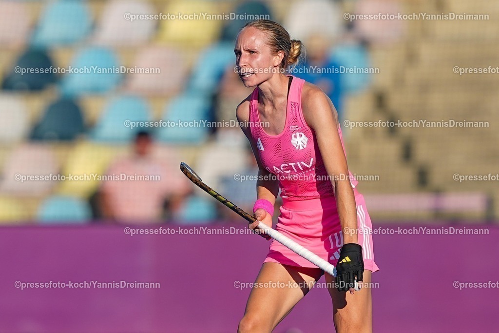 xydrx09082504076 | 09.08.2025, xydrx, Frauen EuroHockey Championship 2025, Gruppenphase, Gruppe a, Deutschland - Frankreich, Sparkassenpark Mönchengladbach: Lisa Nolte (GER #10)
