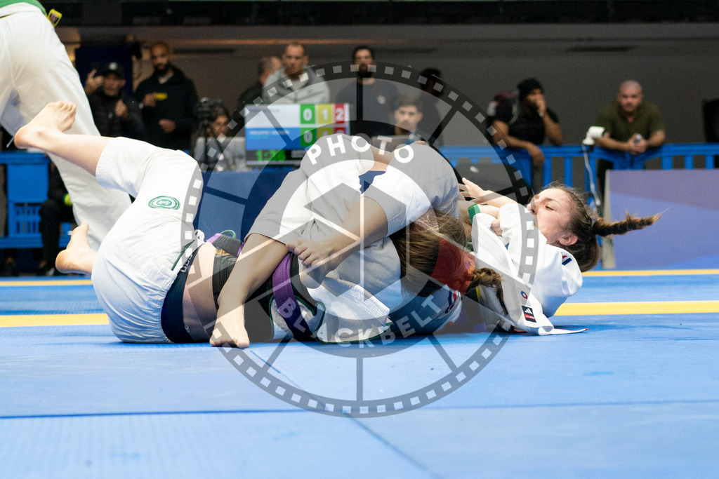 20240124PBB04532 | Fighters compete during the second day of the IBJJF European Championship in Paris, France, on January 24, 2024.