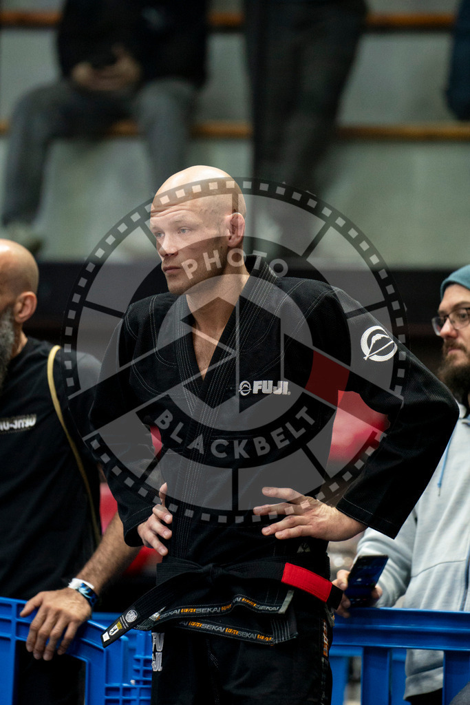 20240124PBB03816 | Fighters compete during the second day of the IBJJF European Championship in Paris, France, on January 24, 2024.