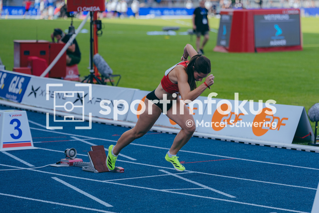 Deutsche Meisterschaften der Frauen und Männer 2026 | Lotta Götz, LG Rhein-Wied, 400 Meter Hürden, Halbfinale, Deutsche Meisterschaften der Frauen und Männer 2026, Lohrheidestadion Bochum-Wattenscheid, 25.07.2026. Foto: Marcel Schwering / sportimfokus - Realisiert mit Pictrs.com