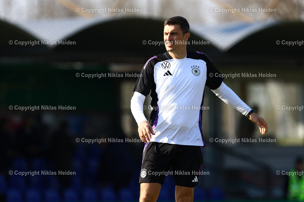 NH_DeutschlandU19_FinnlandU19_UEFAQualifikationsturnier_22032025 | Manuel Schneider (Torwartrainer, Deutschland U19)Fußball I Junioren I UEFA-U19-Europameisterschaft I Saison 2024-2025 I Qualifikationsturnier I Deustchland U19 - Finnland U19 I 22.03.2025 I GWG-Stadion Flutmulde