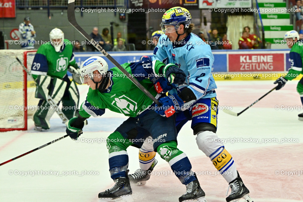 EC iDM Wärmepumpen VSV vs. KHL Sisak | #2 Dylan MacPherson EC VSV, EC iDM Wärmepumpen VSV vs. KHL Sisak, EC iDM Wärmepumpen VSV vs. KHL Sisak am 02.09.2025 in Villach (Stadthalle Villach), Austria, (Photo by Bernd Stefan)