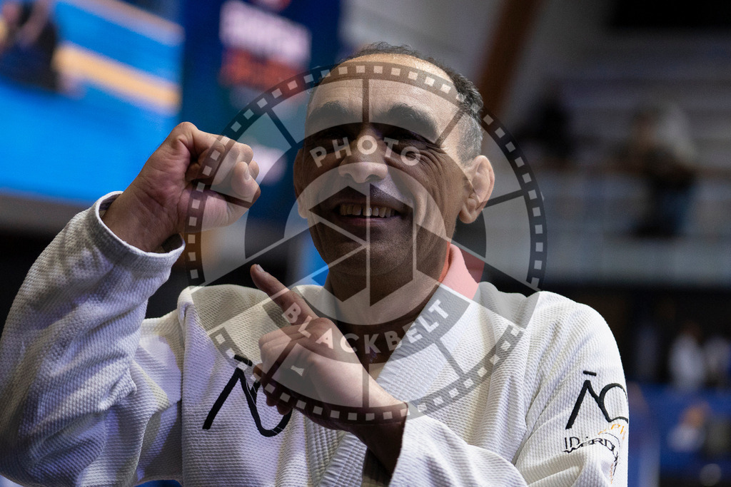 20240122PBB5929 | Fighters compete during the second day of the IBJJF European Championship in Paris, France, on January 22, 2024.