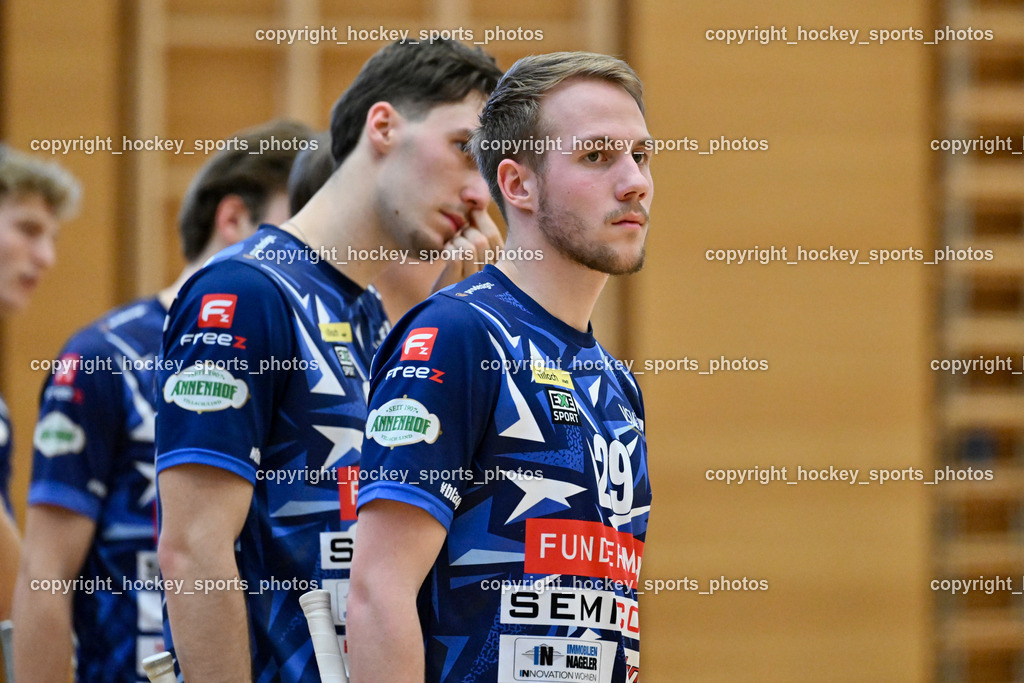 VSV Unihockey  vs. FBK Loka  | #29 Anze Brajic VSV Unihockey, VSV Unihockey  vs. FBK Loka , VSV Unihockey  vs. FBK Loka  am 25.01.2026 in Villach (Ballspielhalle St. Martin), Austria, (Photo by Bernd Stefan)