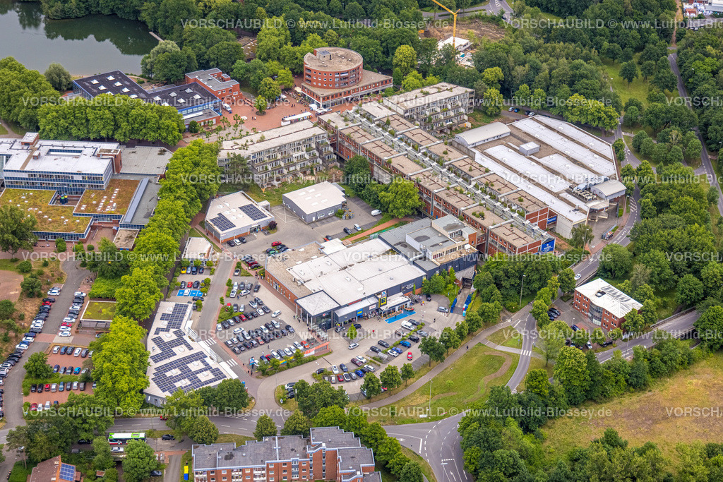 Dorsten220604596 | Luftbild, geplanter Abriss Wulfener Markt, Barkenberg, Dorsten, Ruhrgebiet, Nordrhein-Westfalen, Deutschland