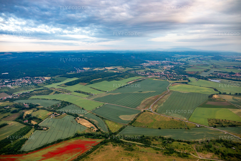 Luftbild: Münchenberg im Ortsteil Stecklenberg in Thale im Bundesland Sachsen-Anhalt in Deutschland. Foto: IMG_136363.jpg vom 16.06.2023 durch Werner Riehm/FLY-FOTO.de