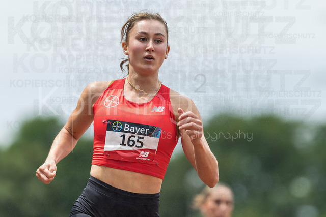 Para Heimspiel 7.0; Leverkusen, 18.07.2026 | LEVERKUSEN, GERMANY - JULY 18, 2026 : Nele Moos (GER/TSV Bayer 04 Leverkusen)  competing in the 100m during the Para Heimspiel 7.0 at Fritz Jacobi Sports Complex on July 18, 2026 in Leverkusen, Germany.