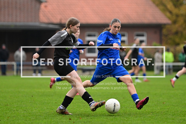Fußball I Juniorinnen I Saison 2025-2026 I Niedersachsenpokal I Viertelfinale I JFV A-O-B-H-H - FC Rosengarten I 34335 | Der Sportfotograf. - Realisiert mit Pictrs.com