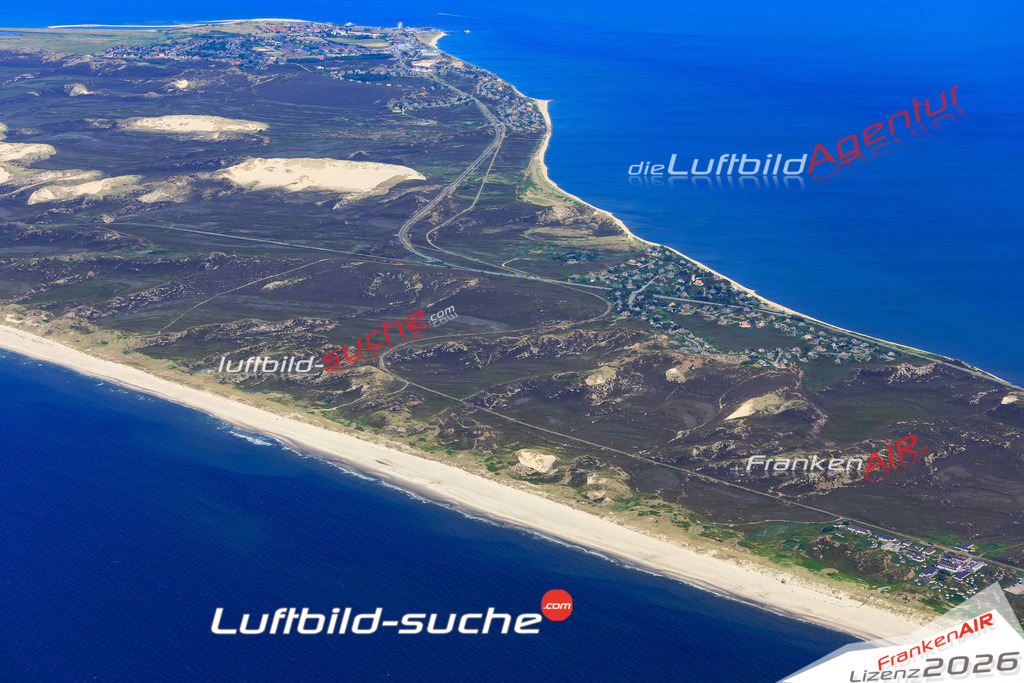 Die Luftbildaufnahme Nord - Sylt wurde 2018 mittels Flugzeug (keine Drohne) erstellt. Perfekte Schärfe und Druck- Auflösung- Garantiert!